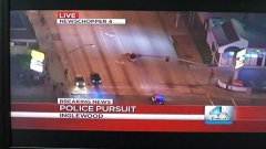 Police chase on TV appears in front of one viewer’s home