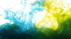 Ink drops in slow motion at 4k resolution