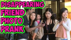 Disappearing friend photo prank