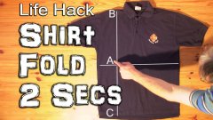 How to fold a shirt in under 2 seconds