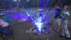 Lasers with camp fire