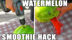 Watermelon smoothie hack in 2 minutes