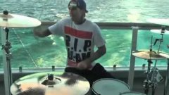 Travis Barker Drumming On Boat