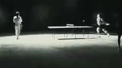 Bruce Lee plays ping pong