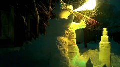 Snow Dragon Breathes Fire