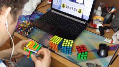 2x2 - 7x7 Rubik's Cube World Record