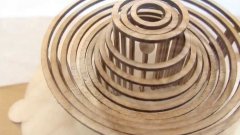Wooden Automaton of a Water Droplet Splash