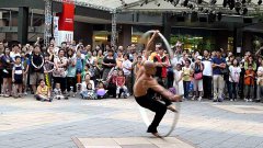 Amazing Vitruvian Man Street Performance