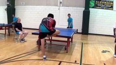 Unexpected ping pong shot