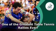 Awesome 42 Shot Table Tennis Rally