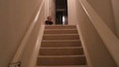 Baby Slides Down Stairs On Stomach