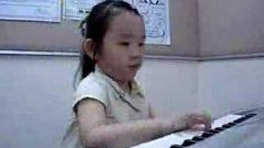 Chinese girl playing Tico Tico