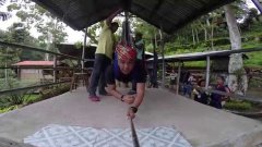 Ziplining Over Lake Sebu's Seven Falls